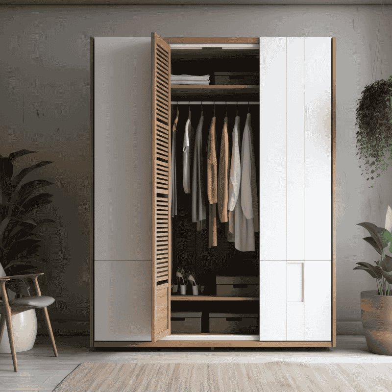 Sleek Modern 3-Door Wardrobe