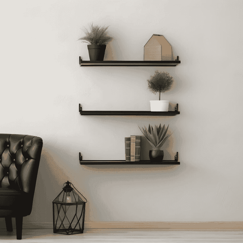 Rustic Multi-Tier Kitchen Shelving Unit