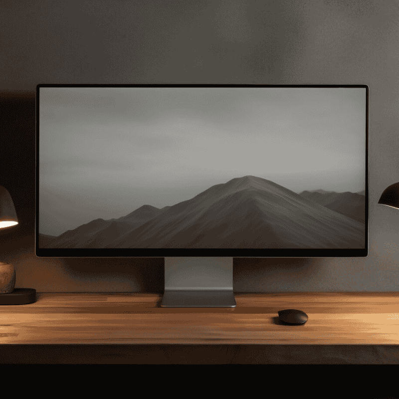 Compact Desk Storage for Computer