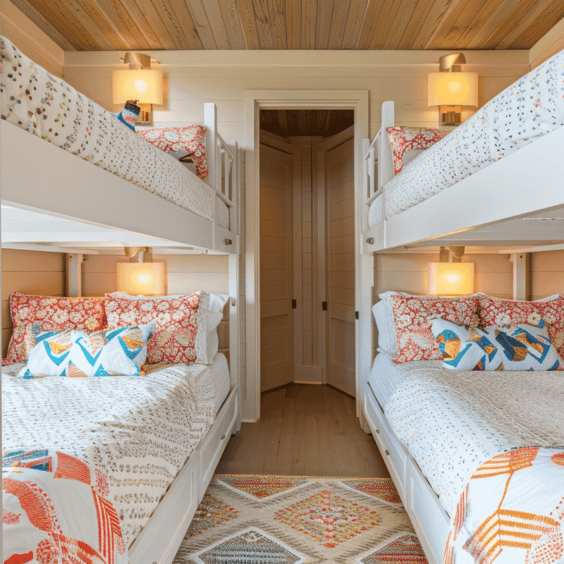 Space-Saving Twin Full Bunk Bed