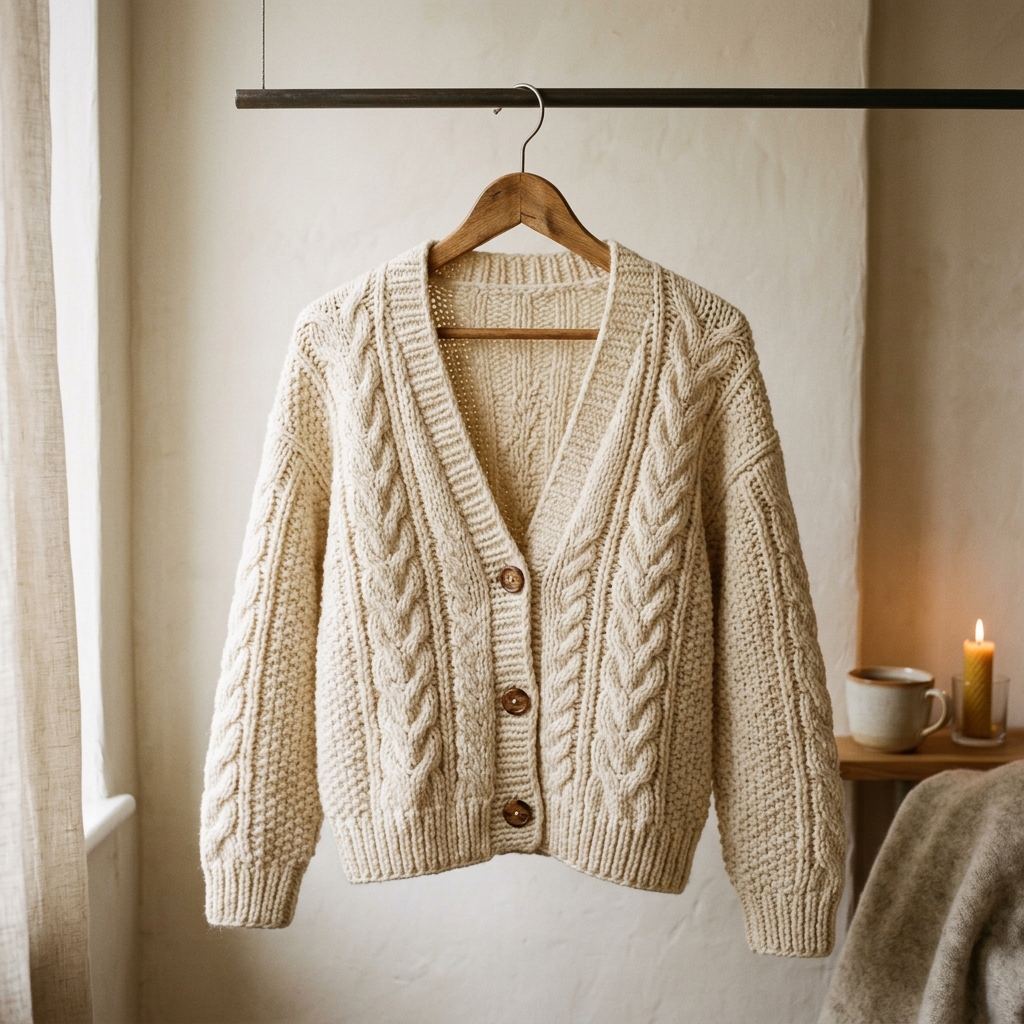 Vintage Knit Cardigan Sweater